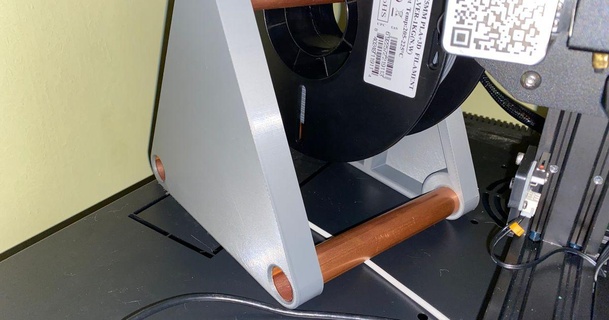 copper pipe print spool holder andrewwebb download free stl model printablescom 3d models printers accessories spoolholder 3d print model - Mito3D