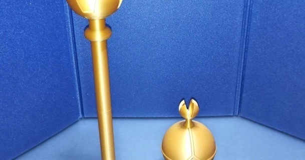 scepter orb cosplay chrlee download free stl model printablescom 3d models costumes & accessories costume coronation createdwithfreecad freecad 3d print model - Mito3D