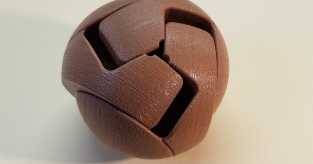 sphere 3 parts - kawai tsugite nop21 download free stl model printablescom 3d models toys & games puzzles brain-teasers puzzle kawaitsugite 3d print model - Mito3D