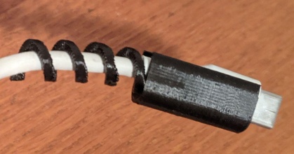 pixel 1 espiral cable protector metilo descargar gratis stl modelo imprimiblescom 3d modelos artilugio cableprotector 3d print model - Mito3D