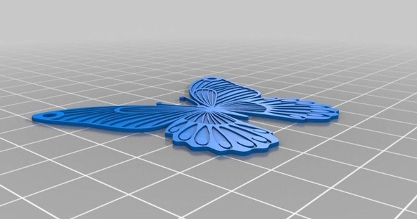 modified translucent butterfly necklace coenw download free stl model printablescom 3d models household decor multicolor 3d print model - Mito3D