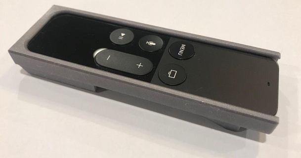 apple tv remote + tile bluetooth tracker holder rotto download free stl model printablescom 3d models gadgets 3d print model - Mito3D