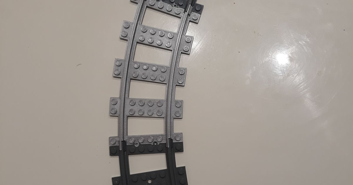 Lego Kent tren kavisli Izlemek Demiryolu evgenim indir Bedava stl model printablescom 3d modeller oyuncaklar oyunlar bina 3D print model - Mito3D