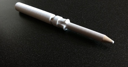 sliding pencil extender billiam download free stl model printablescom 3d models hobby & makers tools pencilholder pencilextender 3d print model - Mito3D