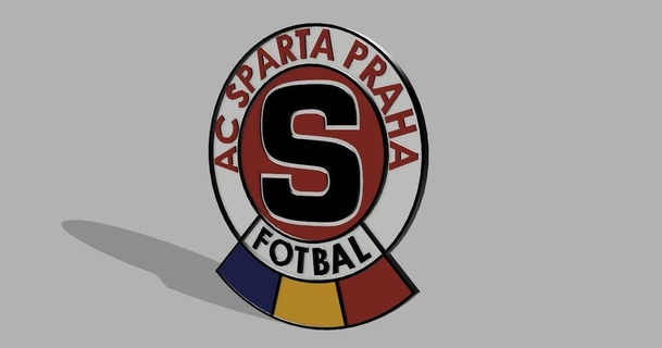 ac sparta praha 3d tisk download free stl model printablescom models art & design 2d plates logos football logo 3d print model - Mito3D