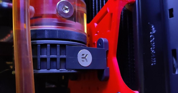 ekwb pump bracket mount 120mm xxorza download free stl model printablescom 3d models hobby & makers electronics 3d print model - Mito3D