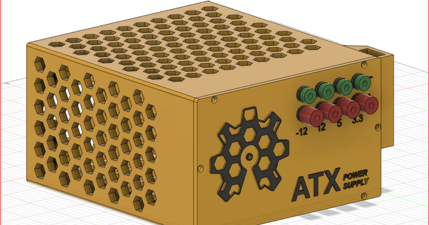 atx power supply case esox download free stl model printablescom 3d models hobby & makers electronics 3d print model - Mito3D