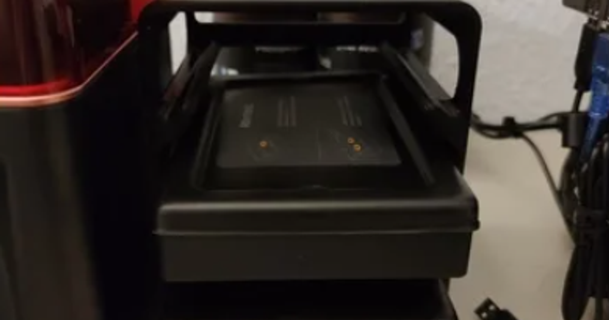 Elegoo Marte cuba armazenamento curto 3x usuario baixar livre stl modelo printablescom 3d modelos impressoras acessórios 3 4 suporte resina 3d print model - Mito3D