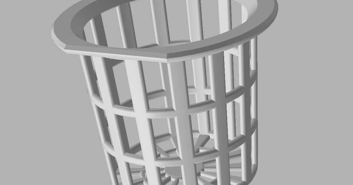 oui yogurt jar hydroponic net geektoybox download free stl model printablescom 3d models household outdoor & garden hydroponics recycling upcycle upcycling 3D print model - Mito3D
