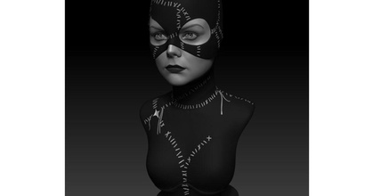 catwoman alejandro argandona download free stl model printablescom 3d models art & design sculptures 3d print model - Mito3D