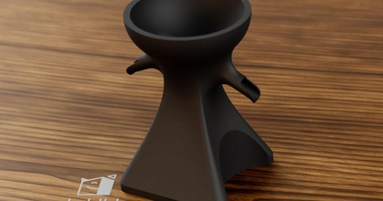 aeropress pouring stand cups blkhd download free stl model printablescom 3d models household kitchen brewing coffee split pour 3d print model - Mito3D