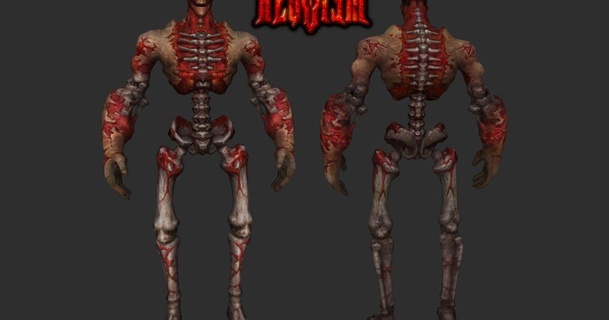 requiem - fallen temperion warrior kaucukovnikvi download free stl model printablescom 3d models toys & games rpg figures horror monster undead zombie skeleton 3d print model - Mito3D