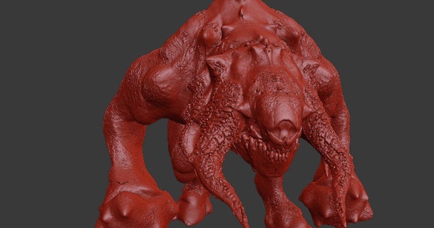 doom 3 - guardian kaucukovnikvi download free stl model printablescom 3d models toys & games rpg figures demon monster 3d print model - Mito3D