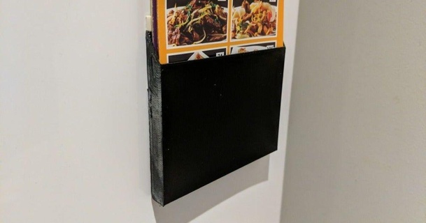 fridge leaflet holder alternative magnets mofosyne download free stl model printablescom 3d models household kitchen 3d print model - Mito3D