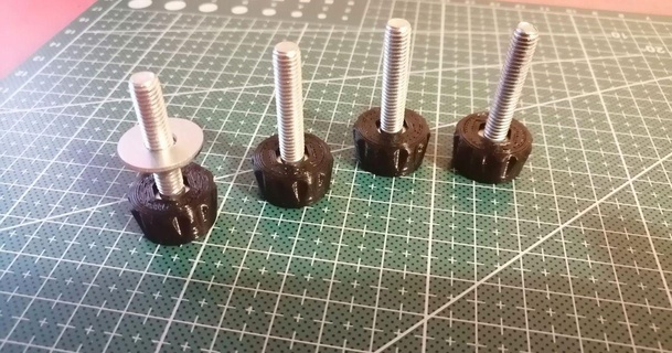 simple snap-in tpu height adjustable m6 hex bolt feet mcfly download free stl model printablescom 3d models printers - upgrades 2020extrusion 2040extrusion 3dprinteraccessory foot 3d print model - Mito3D