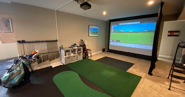 proyección pantalla cuadro equipo golf simulador Miguel descargar gratis stl modelo imprimiblescom 3d modelos Deportes aire libre interior cine casa 3d print model - Mito3D