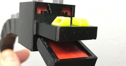 ender Ejderha renkli yeniden düzenleme baş çeneler yüzen kamera indir Bedava stl model printablescom 3d modeller oyuncaklar oyunlar aksiyon rakamlar heykeller Minecraft mmu 3d print model - Mito3D