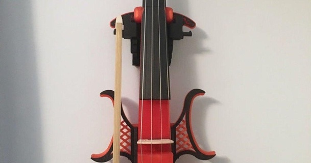 elétrico violino parede cabide JAX baixar livre stl modelo printablescom 3d modelos passatempo fabricantes música 3d print model - Mito3D