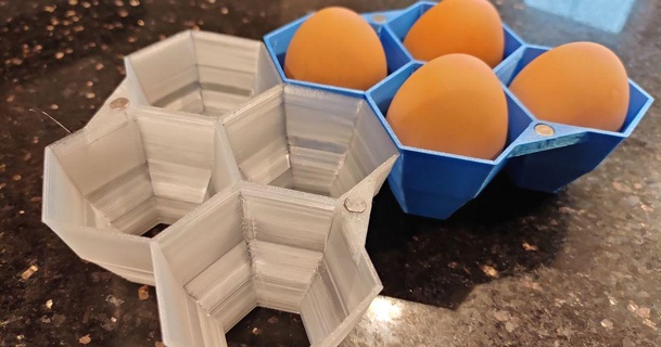 modular magnetic customizable egg cartons javbr download free stl model printablescom 3d models household outdoor & garden chickens eggs hens 3d print model - Mito3D