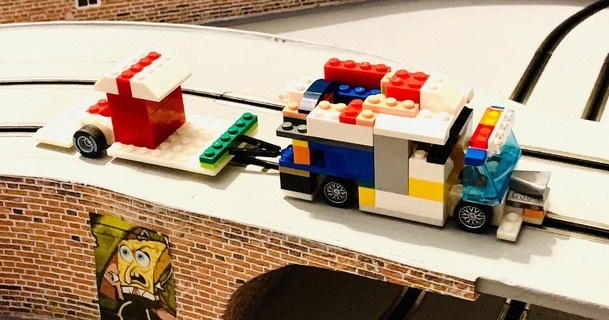 slotcar telaio mattoni Lego markus Scarica gratuito stl modello printablescom 3d Modelli giocattoli Giochi veicoli auto bluebrixx macchina carrera Carrerago 3d print model - Mito3D