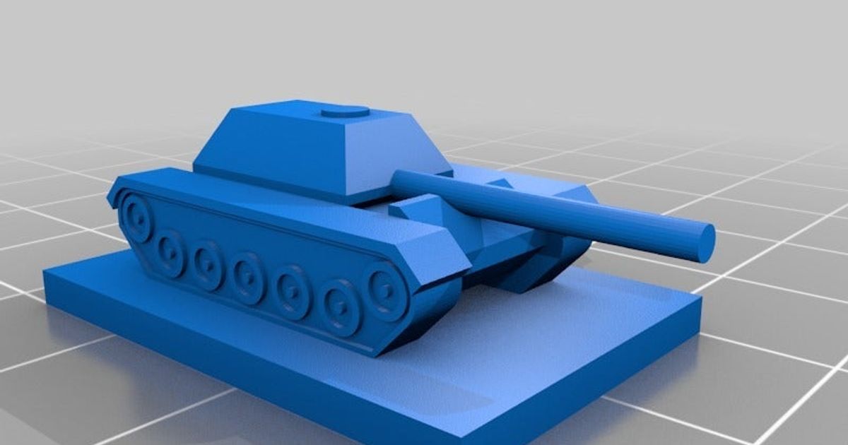 tank destroyer panzerkampf udo's 3d world download free stl model printablescom models toys & games board 5mm ww2 3D print model - Mito3D