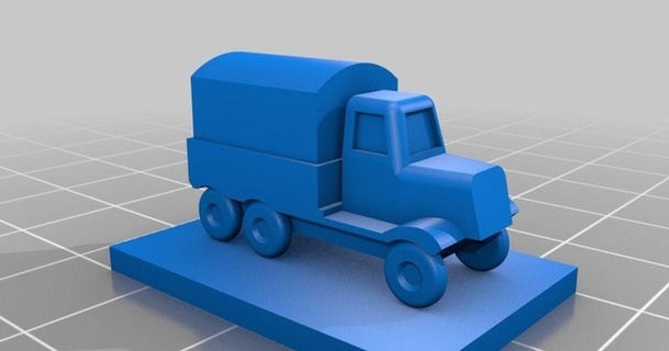 supporto camion combattimento carri armati udo 3d mondo Scarica gratuito stl modello printablescom Modelli giocattoli Giochi tavola 5mm ww2 3d print model - Mito3D