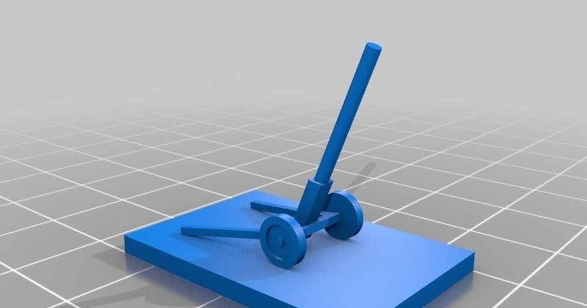 howitzer panzerkampf udo's 3d world download free stl model printablescom models toys & games board 5mm ww2 3D print model - Mito3D