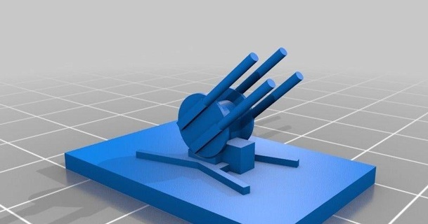 anti-aircraft gun panzerkampf udo's 3d world download free stl model printablescom models toys & games board 5mm ww2 3d print model - Mito3D