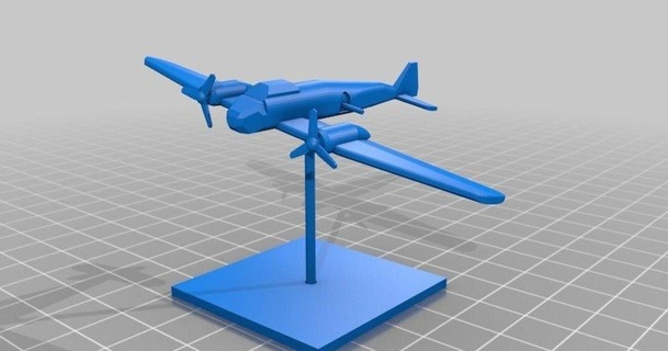 gunship panzerkampf udo's 3d world download free stl model printablescom models toys & games board 5mm plane ww2 3d print model - Mito3D