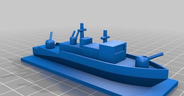 corvetta combattimento carri armati udo 3d mondo Scarica gratuito stl modello printablescom Modelli giocattoli Giochi tavola 5mm barca ww2 3d print model - Mito3D