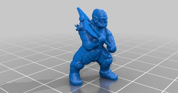 18mm orcs d&d dynamic pose great weapons udo's 3d world download free stl model printablescom models toys & games board dnd rpg 3d print model - Mito3D