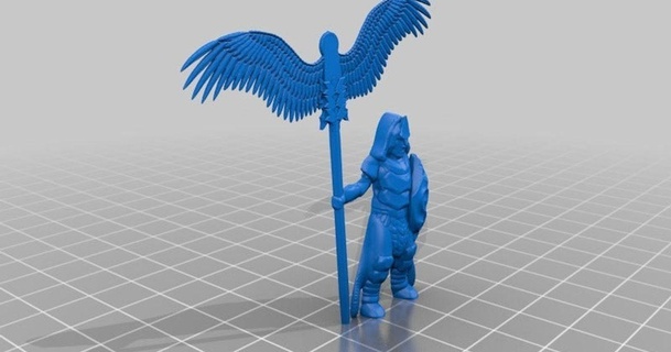 basilean army standard bearer udo's 3d world download free stl model printablescom models toys & games board tabletop 3d print model - Mito3D