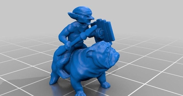 18mm goblin fleabag rider udo's 3d world download free stl model printablescom models toys & games board rpg tabletop 3d print model - Mito3D