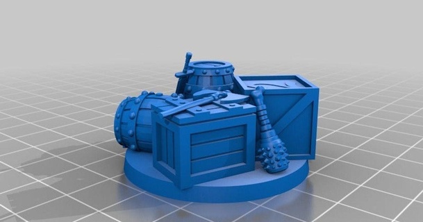 fantasy objective markers udo's 3d world download free stl model printablescom models toys & games board marker warhammer 3d print model - Mito3D