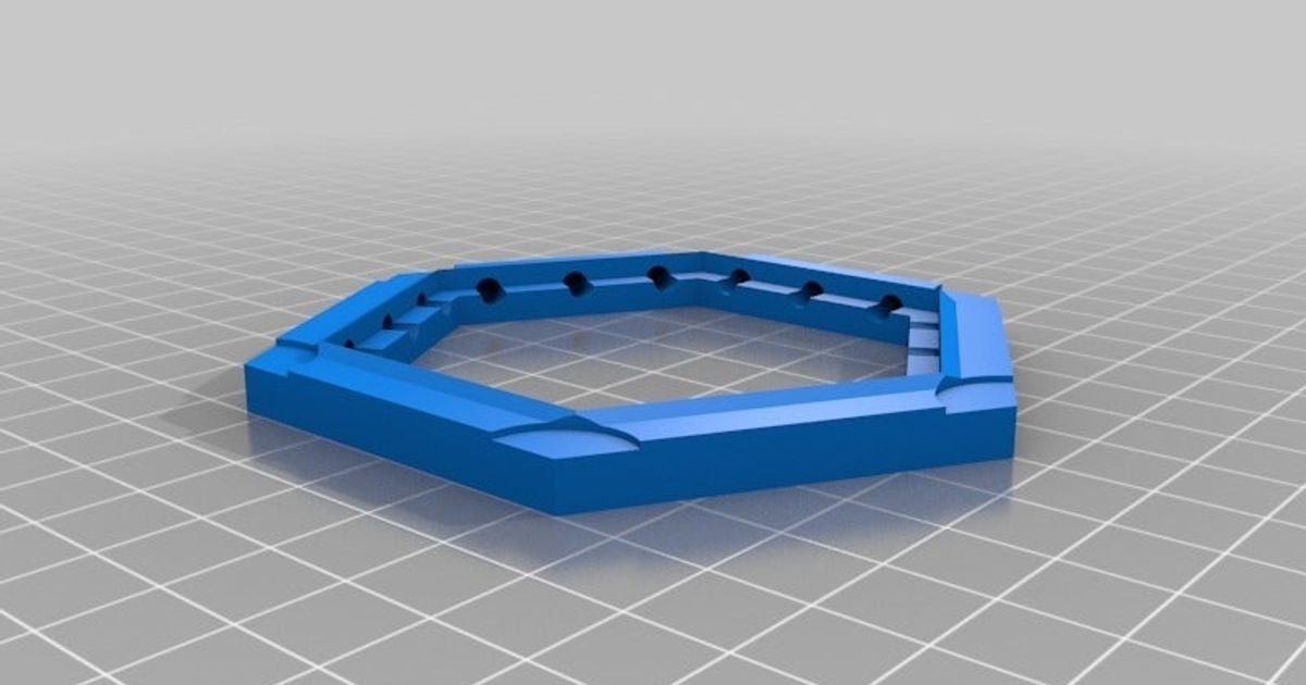 Siedler catan magnetisch Base neu gemischt Real Symmetrie udos 3d Welt download frei stl Modell Printablescom Modelle Spielzeuge Spiele Tafel 3D print model - Mito3D