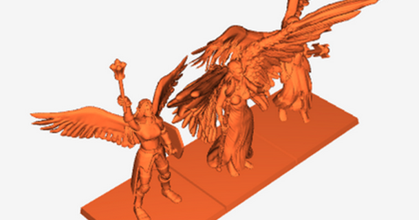 basilean elohi - angelic warriors udo's 3d world download free stl model printablescom models toys & games board angels fantasy onepagerules 3d print model - Mito3D