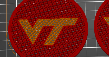 Virginia tech sottobicchiere Jonathan kayne Scarica gratuito stl modello printablescom 3d Modelli domestico cucina 3d print model - Mito3D