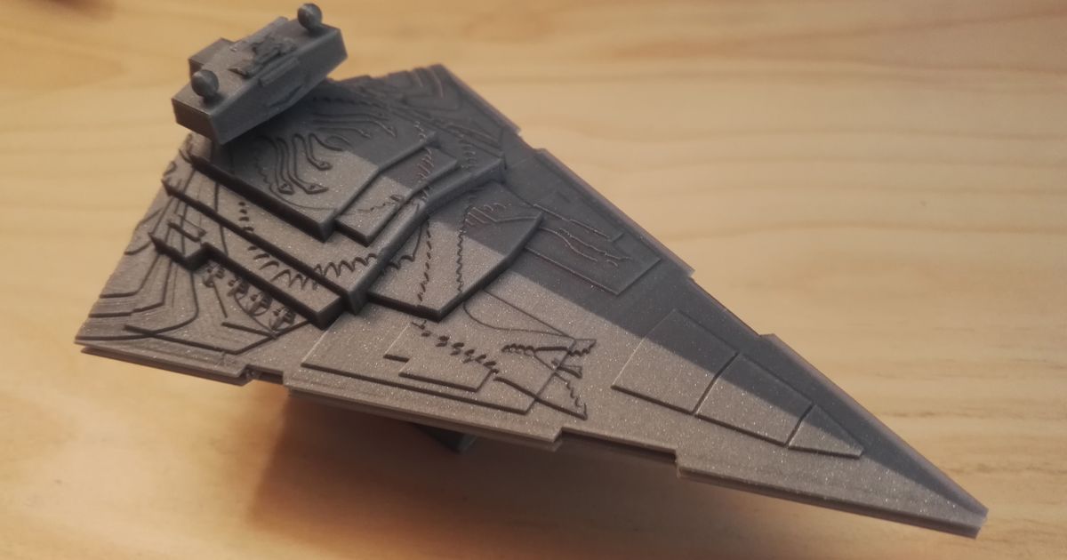 Estrela guerras chimaera danielalex baixar livre stl modelo printablescom 3d modelos brinquedos jogos veículos Império Guerra Estrelas isd destruidor 3D print model - Mito3D