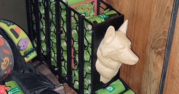 cagnolino sacchetto dispenser 36 20 rotoli teque5 Scarica gratuito stl modello printablescom 3d Modelli domestico animali domestici cane funzionale Tedesco 3d print model - Mito3D
