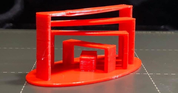 Überbrückung Statue Maquina download frei stl Modell Printablescom 3d Modelle Drucker Prüfung Überhang Stress 3d print model - Mito3D