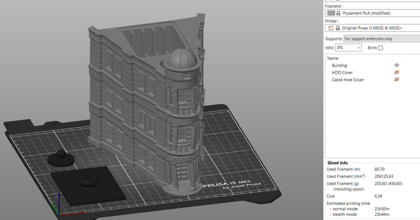 Gringotts Bank 25 hdd Lager Gestell Remix thingiverse Joseph Cads download frei stl Modell Printablescom 3d Modelle Hobby Macher Veranstalter 25hdd Container Harry 3d print model - Mito3D