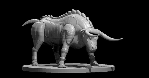 Gorgone aggiornato mz4250 Scarica gratuito stl modello printablescom 3d Modelli giocattoli Giochi tavola Toro mucca 3d print model - Mito3D