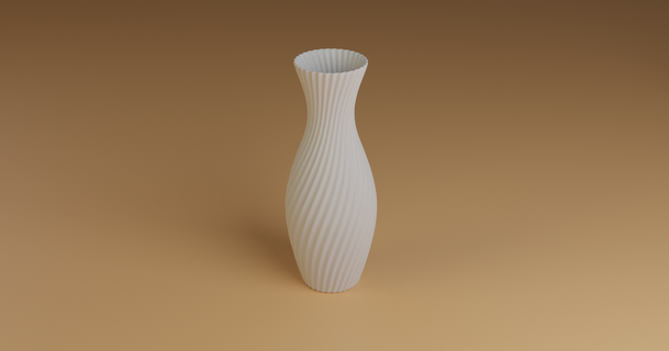 hi-poly twisty vase melkon09 download free stl model printablescom 3d models household decor curvy highpoly wavyvase 3d print model - Mito3D