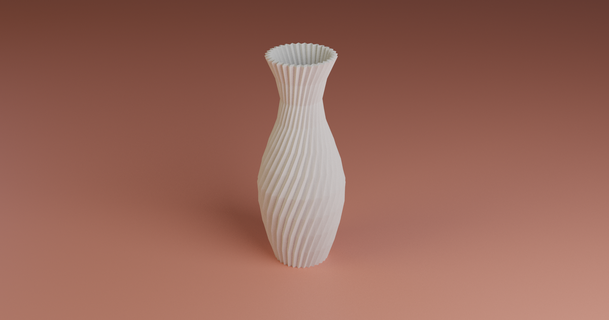 lo poly sinueux vase melkon09 Télécharger libre stl modèle imprimablescom 3d modèles Ménage décor lopoly lopolyvase spirale 3d print model - Mito3D