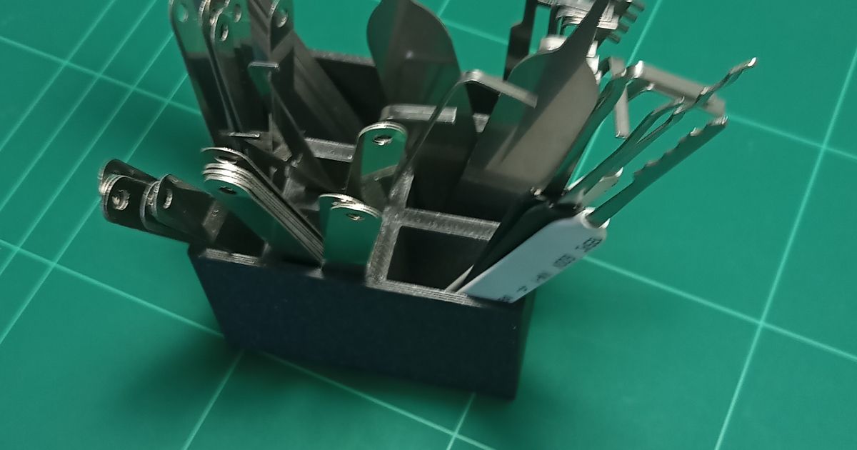 Maymuncuk Kulp destek zander indir Bedava stl model printablescom 3d modeller hobi yapımcılar organizatörler Locksport organizatör toplamak 3D print model - Mito3D