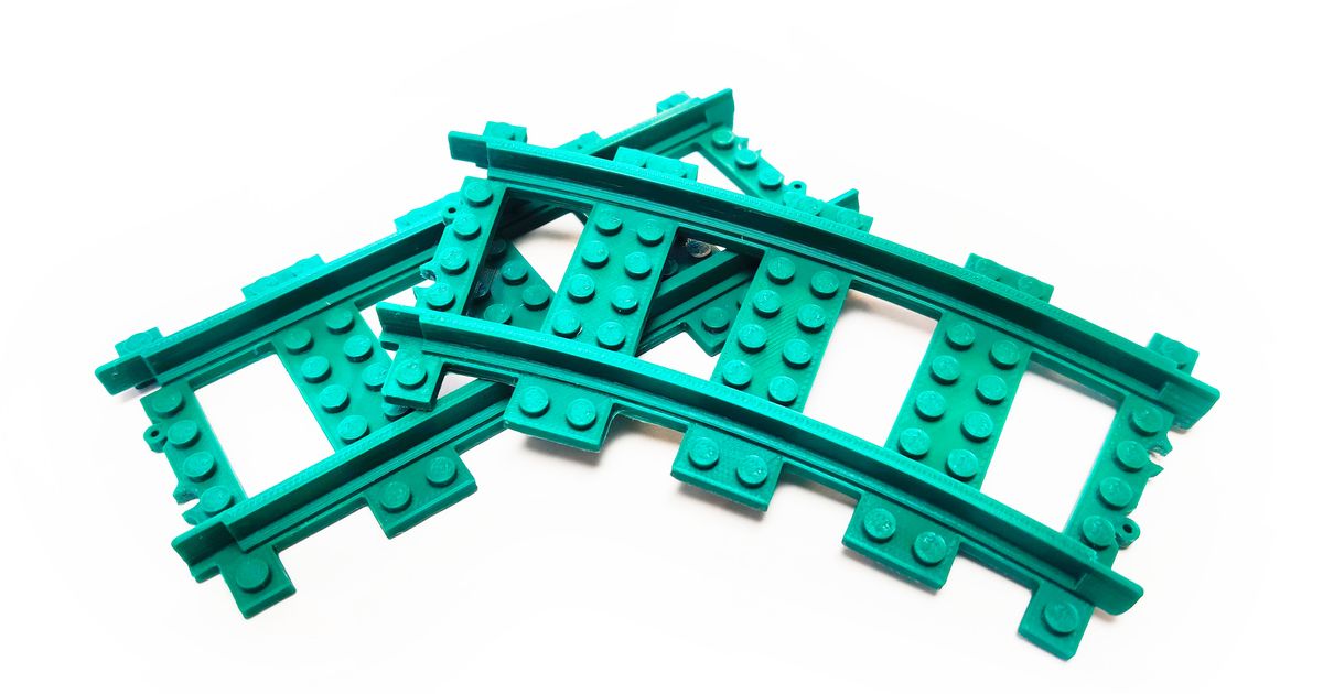 Lego trem pista trilho l gauge Brian baixar livre stl modelo printablescom 3d modelos brinquedos jogos construção 3D print model - Mito3D