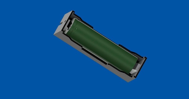 18650 Batterie Halter Unterstützung 2b Weiser download frei stl Modell Printablescom 3d Modelle Hobby Macher Elektronik Batteriehalter 3d print model - Mito3D