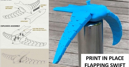 impresión sitio aleteo rápido jhuttula descargar gratis stl modelo imprimiblescom 3d modelos mundo escaneos animales flexi 3d print model - Mito3D