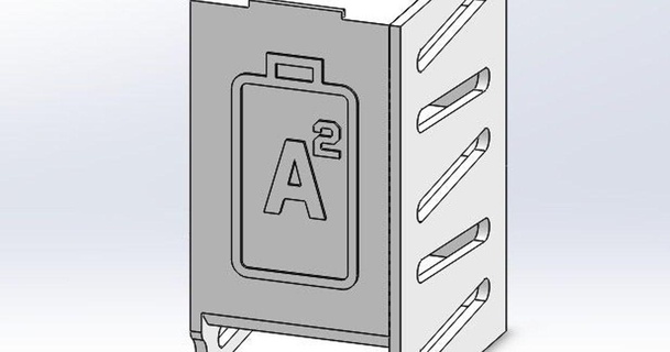 battery dispenser - 24x aa stackable guido666 download free stl model printablescom 3d models hobby & makers organizers aabatteries aabattery aabatteryholder batterybox 3d print model - Mito3D