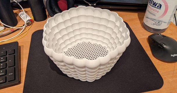ball bucket bin vase femputer download free stl model printablescom 3d models household decor art nice 3d print model - Mito3D